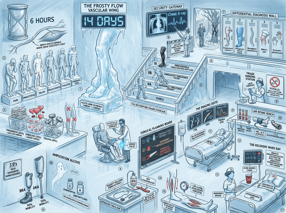 Sketchy memory palace for Acute Limb Ischemia