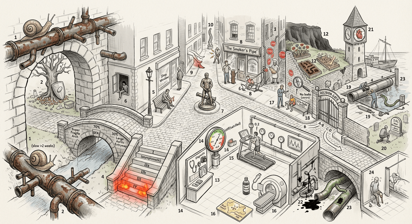 Sketchy memory palace for Chronic Arterial Insufficiency
